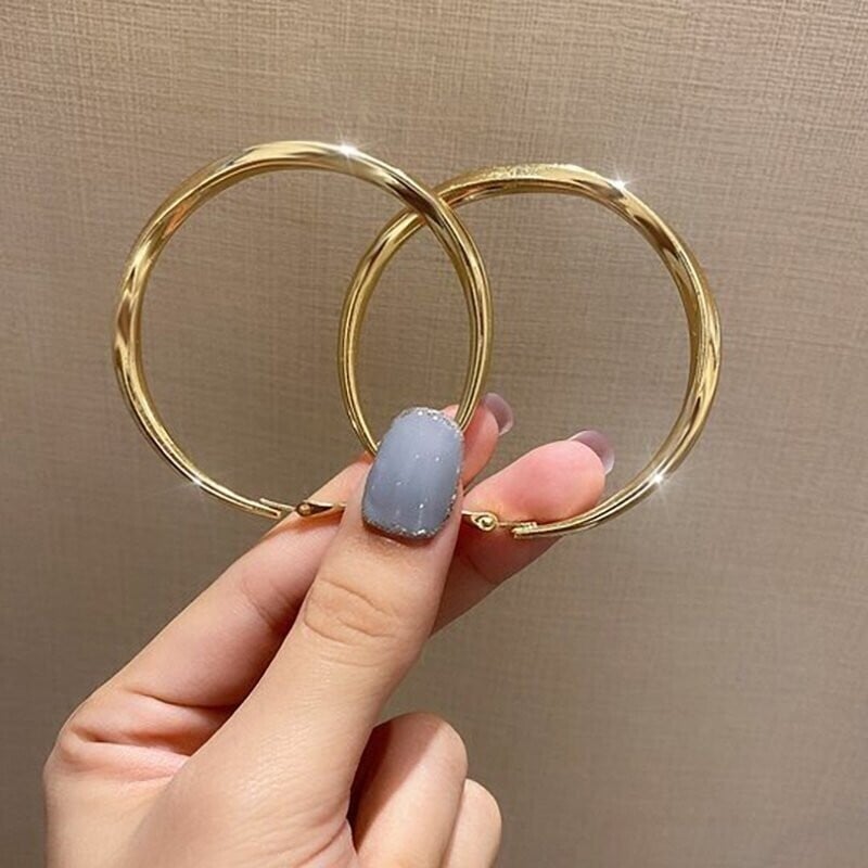 S925 Fashion Classic Circle Earrings-tidenox