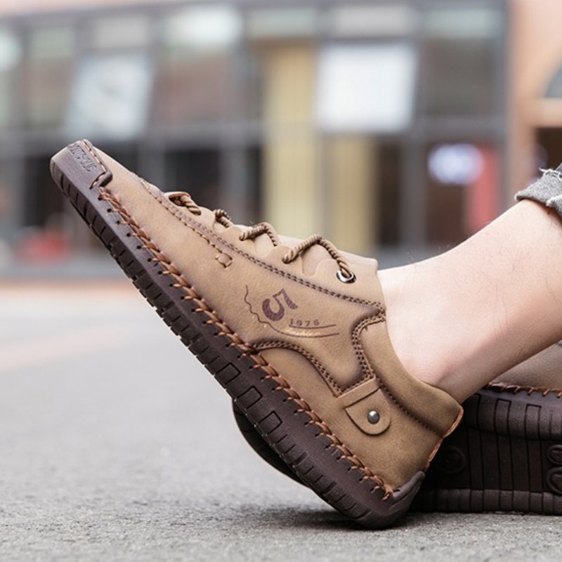 Leather Orthopedic Shoes Men Leather Winter Boots-tidenox