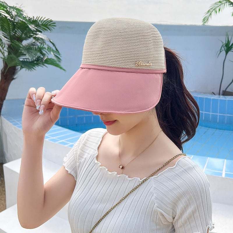 Women's Large Brim Sunscreen Hat-tidenox