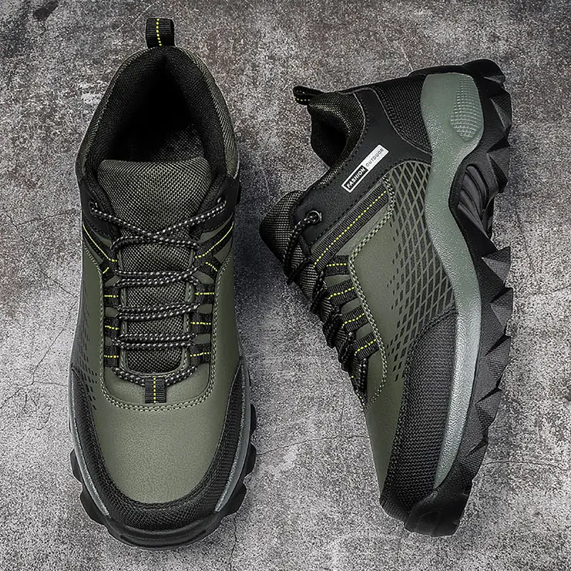 (⏰Limited Time Sale 70% OFF) Men's Wear Resistant Non-slip Anti-skid Anti-puncture Hiking Shoes -tidenox