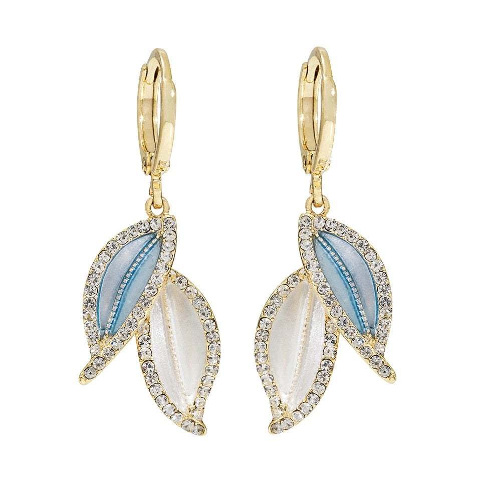 Elegant Leaf Earrings-tidenox