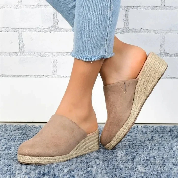 😍Last Day 50% OFF😍-Women's Espadrille Mules Wedge Heels Sandals-tidenox