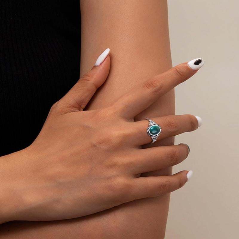 🎁Exquisite Color Change Mood Rings Moonstone for Women