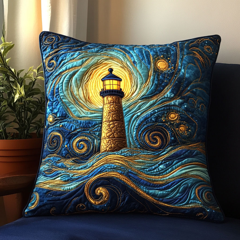 Celestial Lighthouse CW1605155CL Quilt Pillow Case-tidenox