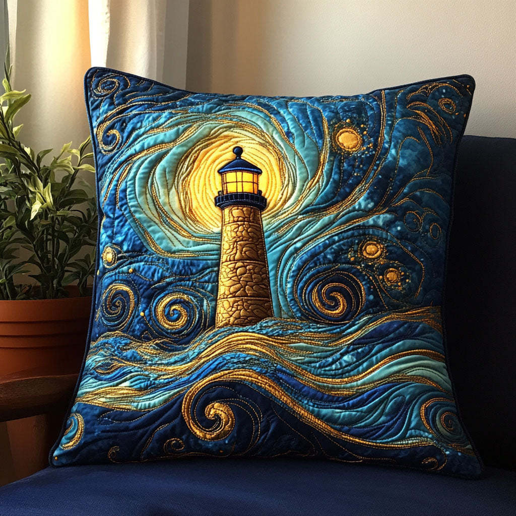 Celestial Lighthouse CW1605155CL Quilt Pillow Case-tidenox