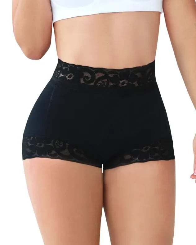 Women Lace Classic Daily Wear Body Shaper Butt Lifter Panty Smoothing Brief-tidenox