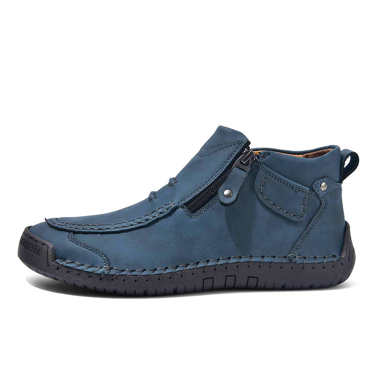 ⏰ Limited-Time 70% OFF – Men’s - Leather Driving Boots | Wide Toe, Arch Support, Waterproof, Pressure Relief, Non-Slip Comfort for Everyday & Travel-tidenox