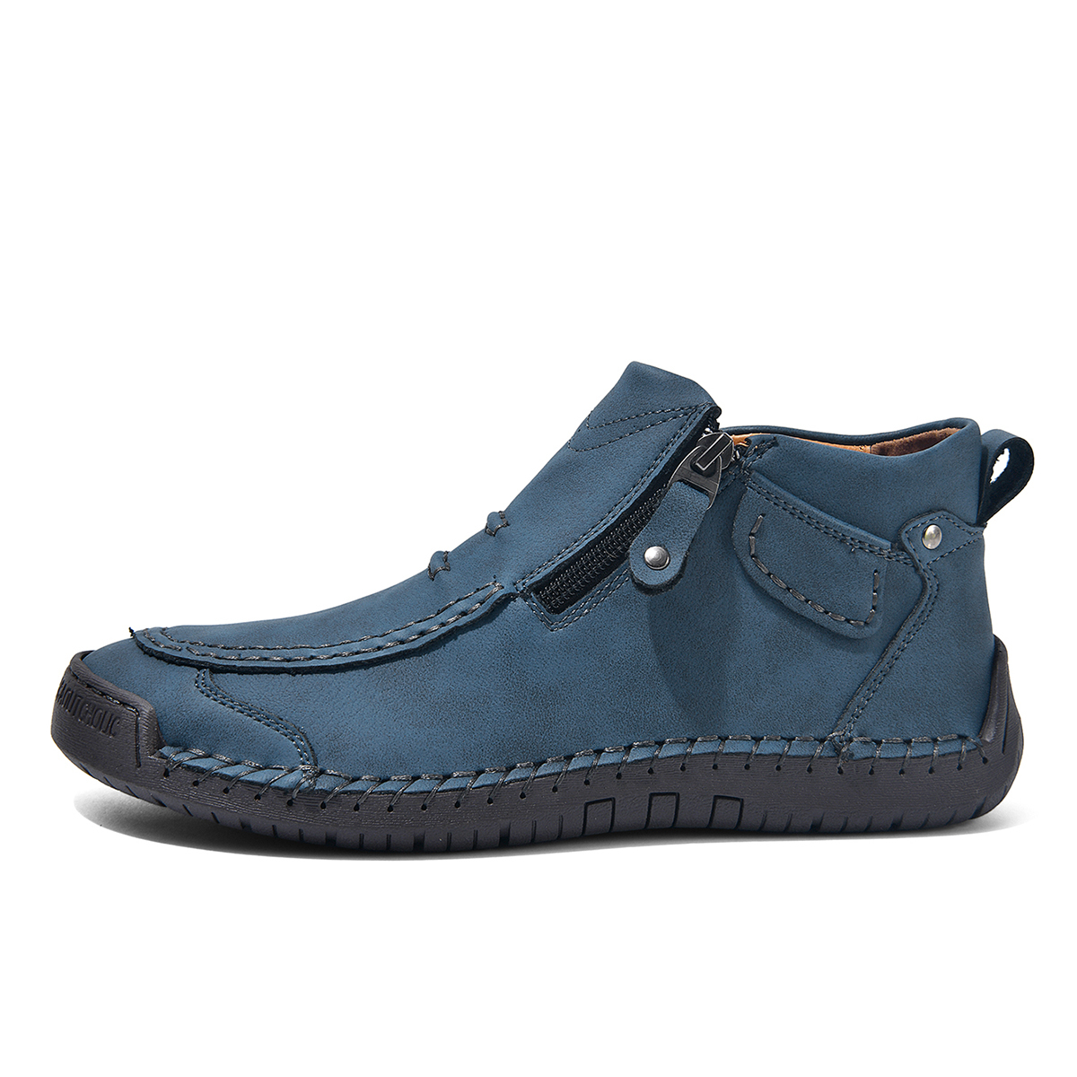 ⏰ Limited-Time 70% OFF – Men’s - Leather Driving Boots | Wide Toe, Arch Support, Waterproof, Pressure Relief, Non-Slip Comfort for Everyday & Travel-tidenox