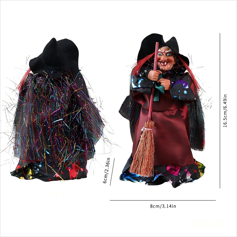 🧙🧹Halloween Witch Doll Statue Decor Desktop-tidenox
