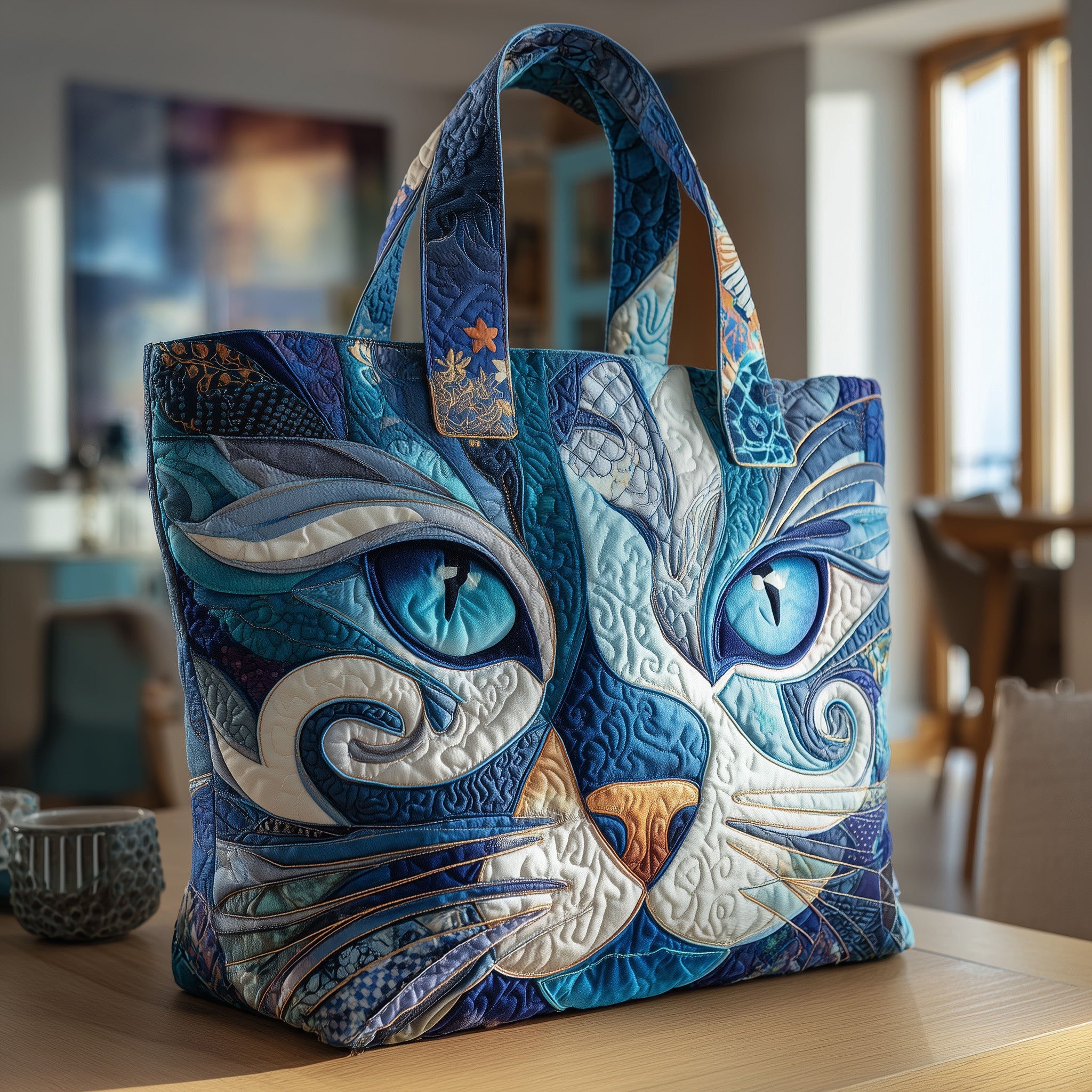 Catitude Quilted Tote Bag GFTOTP9661-tidenox