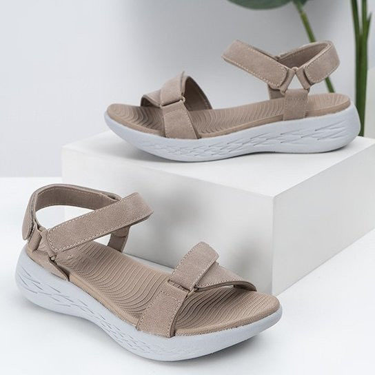 Women's Velcro Orthopedic Thick Sole Anti slip Sandals-tidenox
