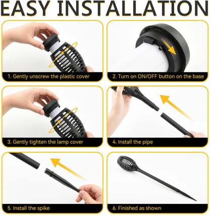 🏆Flash Sale⚡ 50K+ Solar Powered Fire Flame Design Garden Light-tidenox