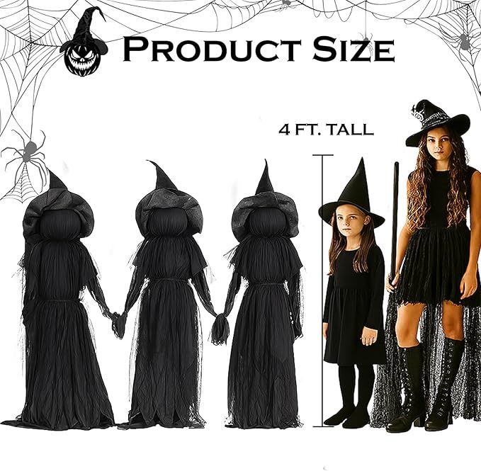 ⚡This Week's Special Price $29.99🎃2025 Halloween Sale 🧙‍♀️Lighted Halloween Witch Stakes