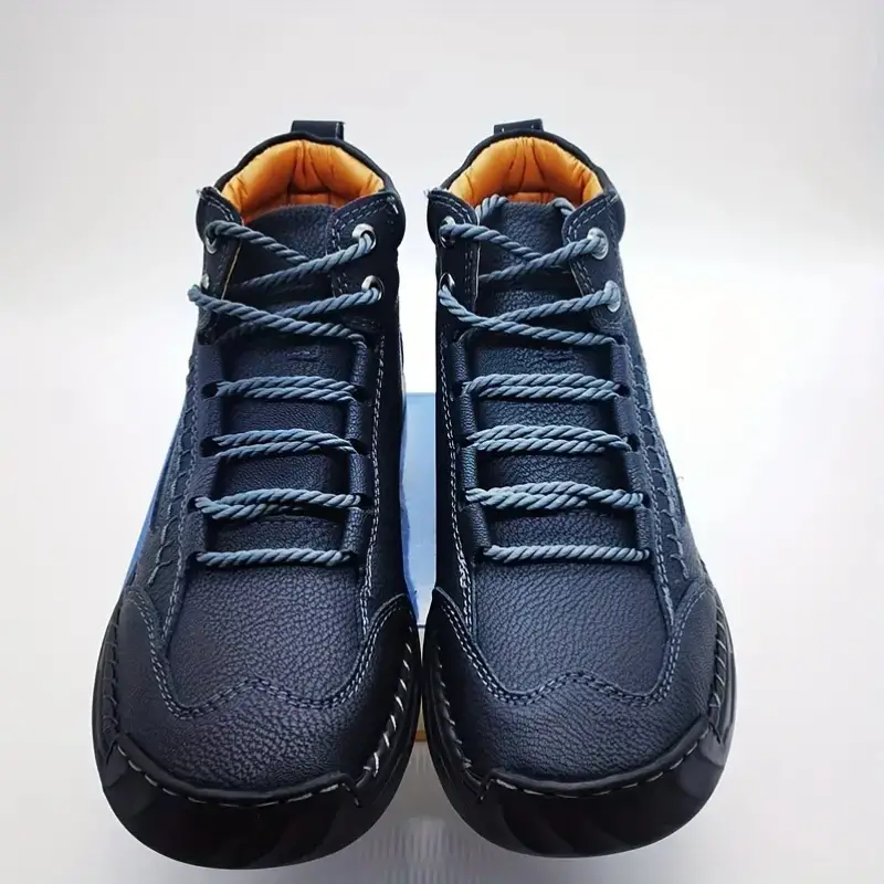 ⚡Last Day Deals 70% OFF🛒 Men's Comfortable - Leather Boots – Waterproof, Arch Support, Pressure Relief, Spacious Toe Box Outdoor Leather Shoes-tidenox