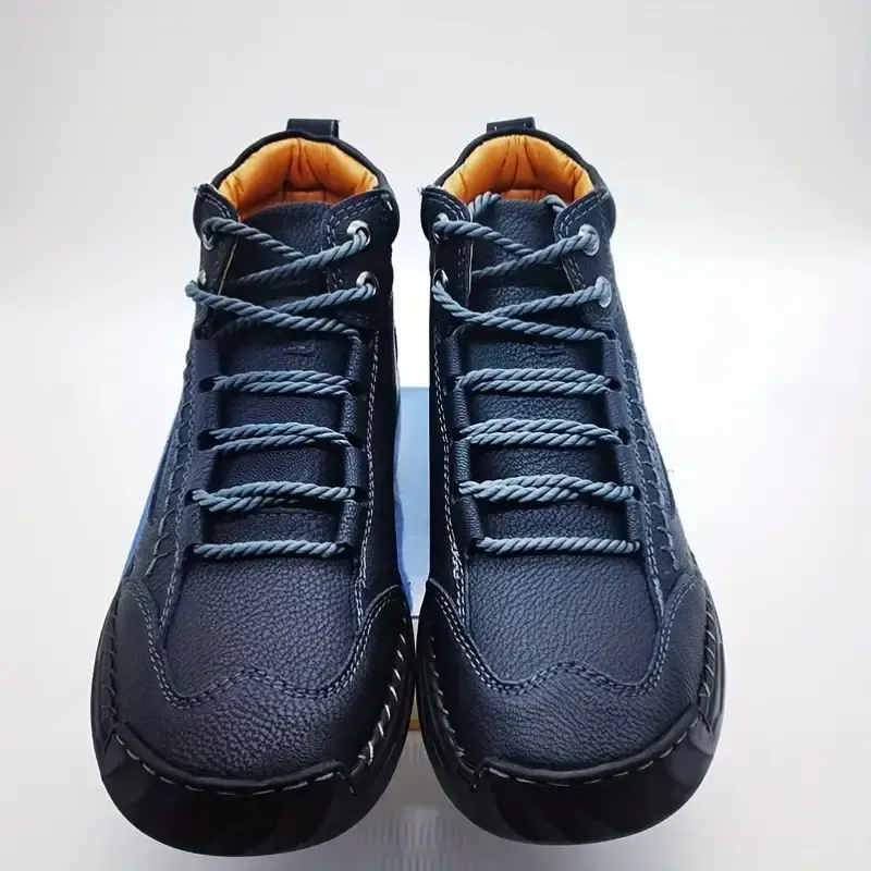 ⚡Last Day Deals 70% OFF🛒 Men's Comfortable - Leather Boots – Waterproof, Arch Support, Pressure Relief, Spacious Toe Box Outdoor Leather Shoes-tidenox