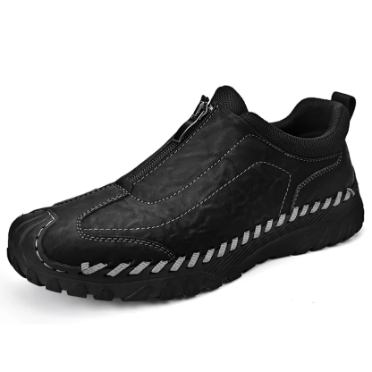 Men's Handcrafted Genuine Moccasins  Outdoor Breathable Casual Shoes-tidenox
