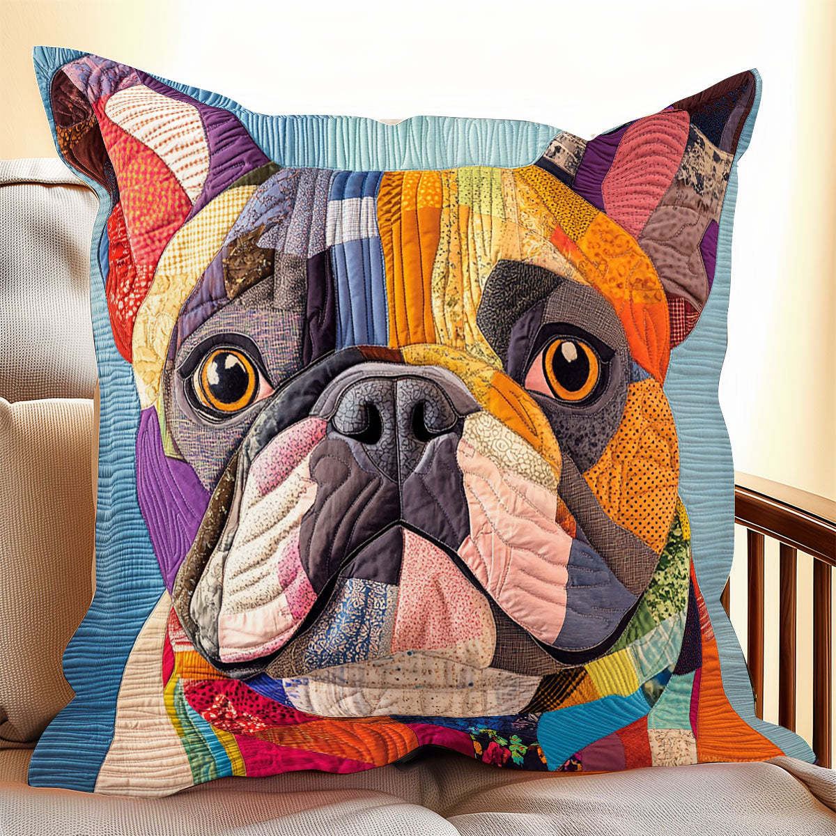 Patchwork Pup CP1405009CL Quilt Pillow Case-tidenox