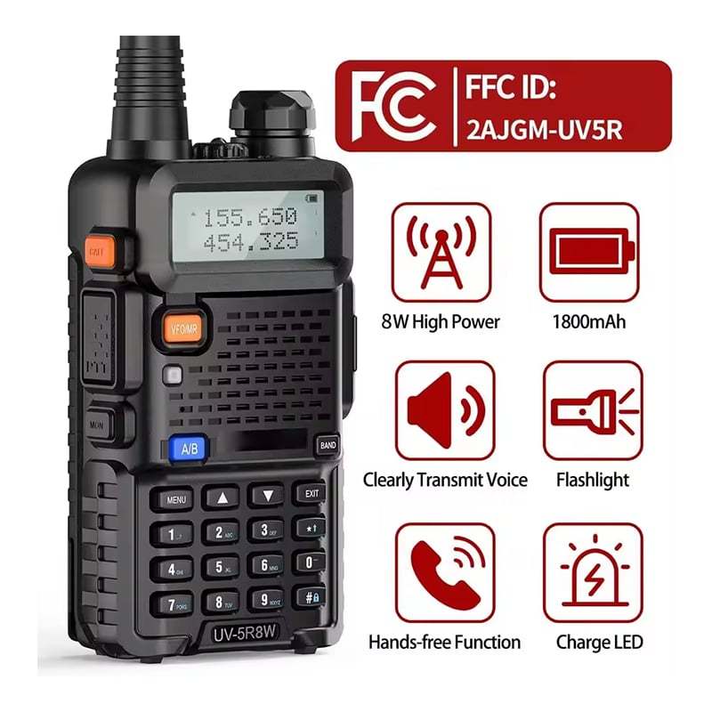 📻✨ UV-5R Dual Band Ham Radio – Stay Connected Anywhere! 🌍🚶‍♂️-tidenox