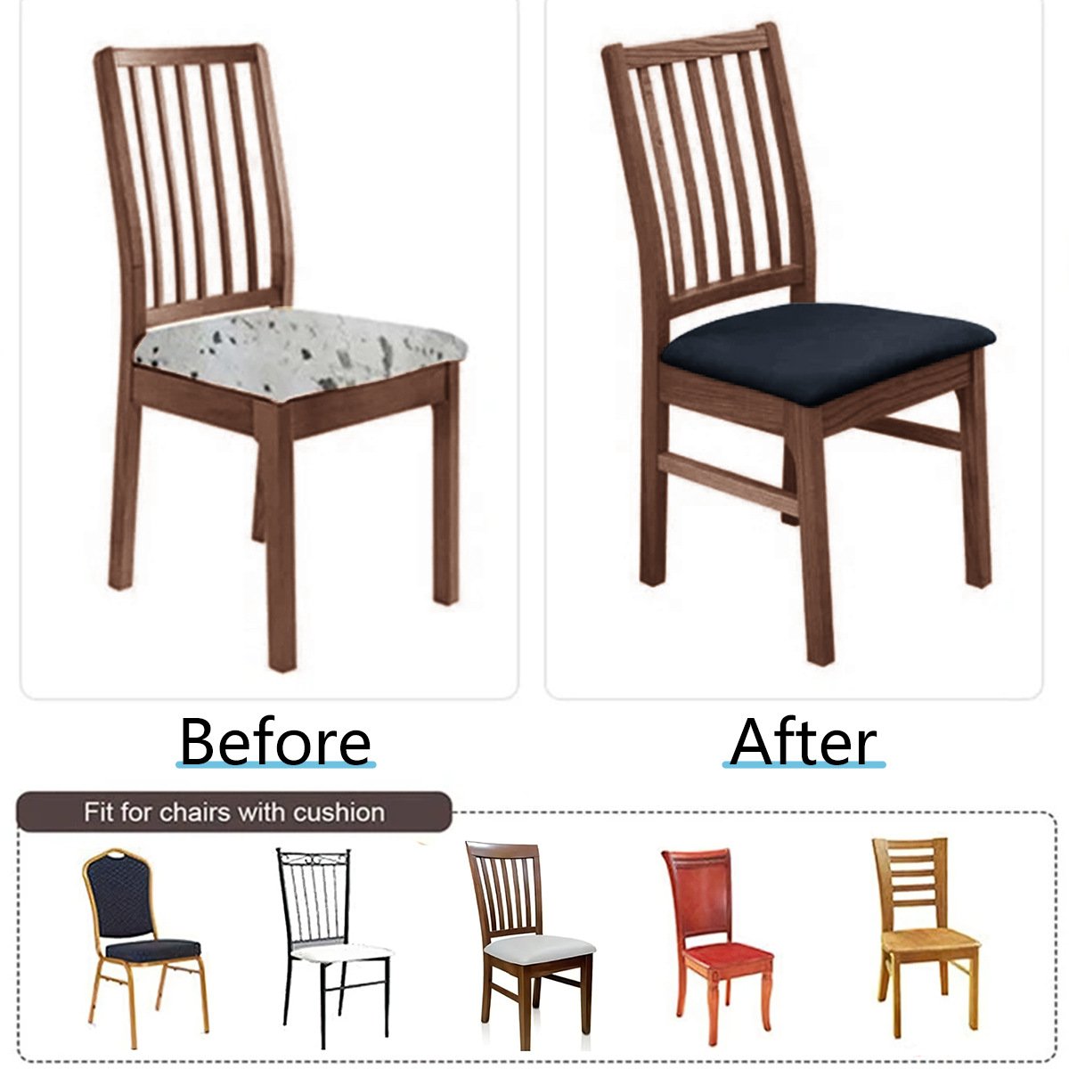 Waterproof Chair Covers – Stretchy, Removable & Washable Protectors for Dining Room Chairs! 🪑
