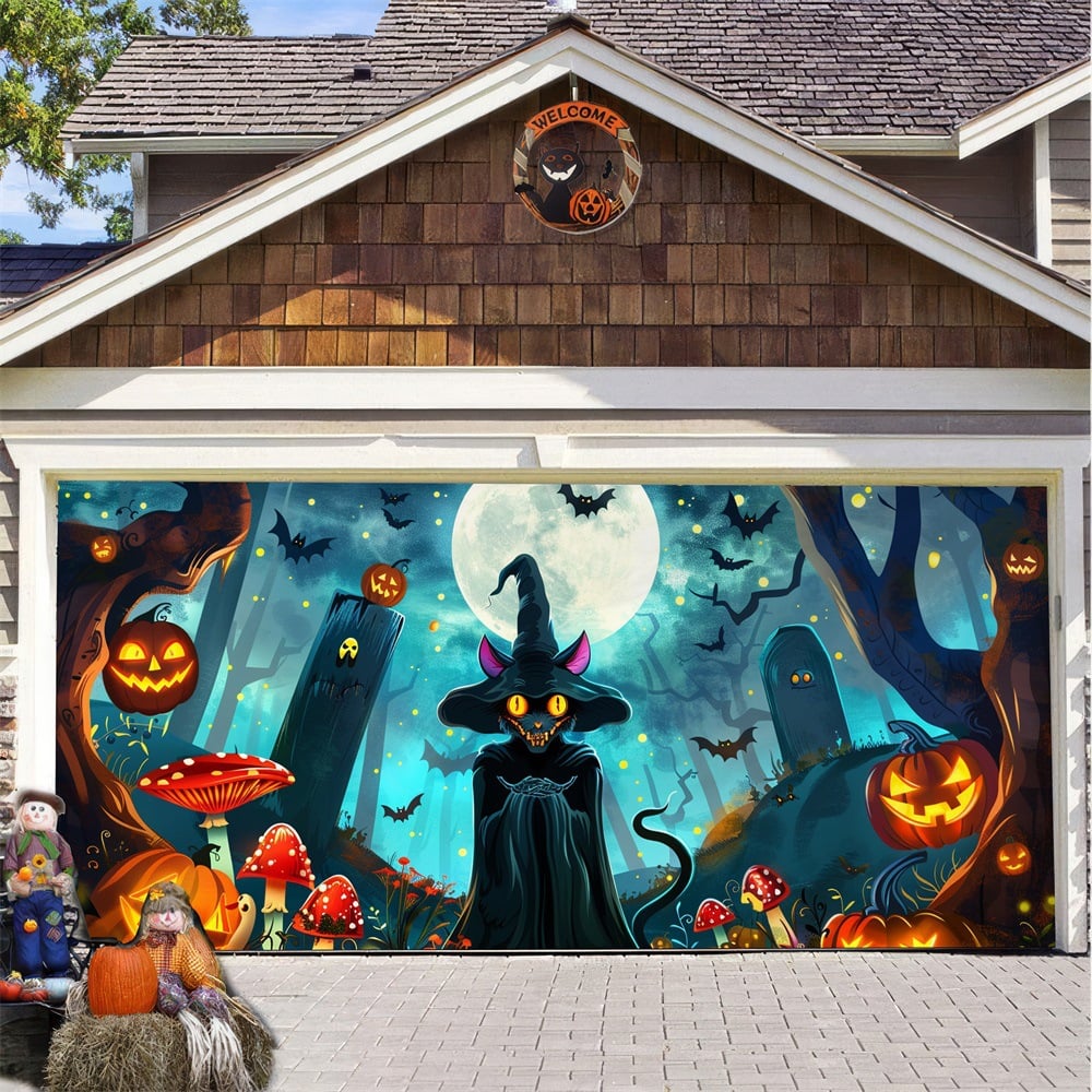 2025 Halloween Garage Door Decoration-tidenox