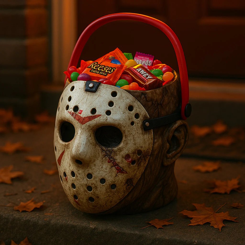 Jason Voorhees Candy Bucket –🍬 Halloween Collector’s Edition-tidenox