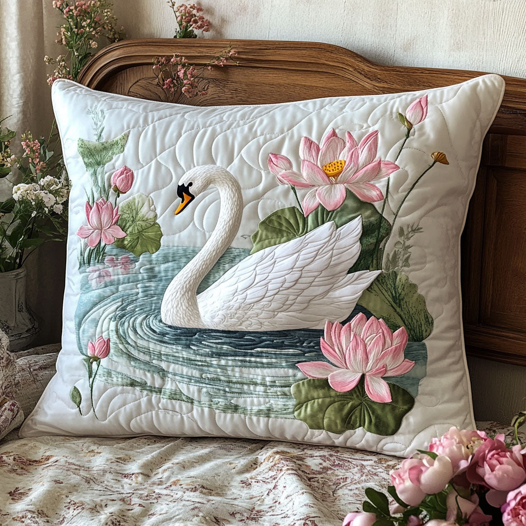 Swan Lake CW1605187CL Quilt Pillow Case-tidenox