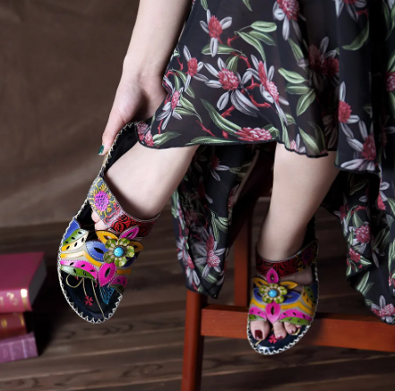 Bohemian fashion non-slip orthopedic sandals-tidenox