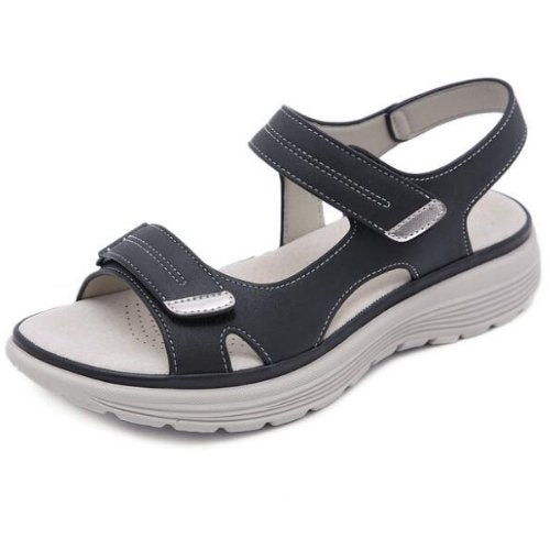 Orthopedic Sandals Arch Support Sandals - Black Comfort Sandals-tidenox