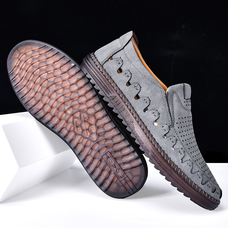 ⏰LAST DAY – 60% OFF🛒 Men's - Orthopedic Leather Loafers – Breathable, Supportive & Lightweight Casual Shoes for Walking, Driving & Everyday Comfort-tidenox