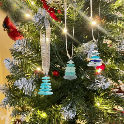 🌊Sea Glass Christmas Tree Advent Calendar | A surprise behind each door😲🎁-tidenox