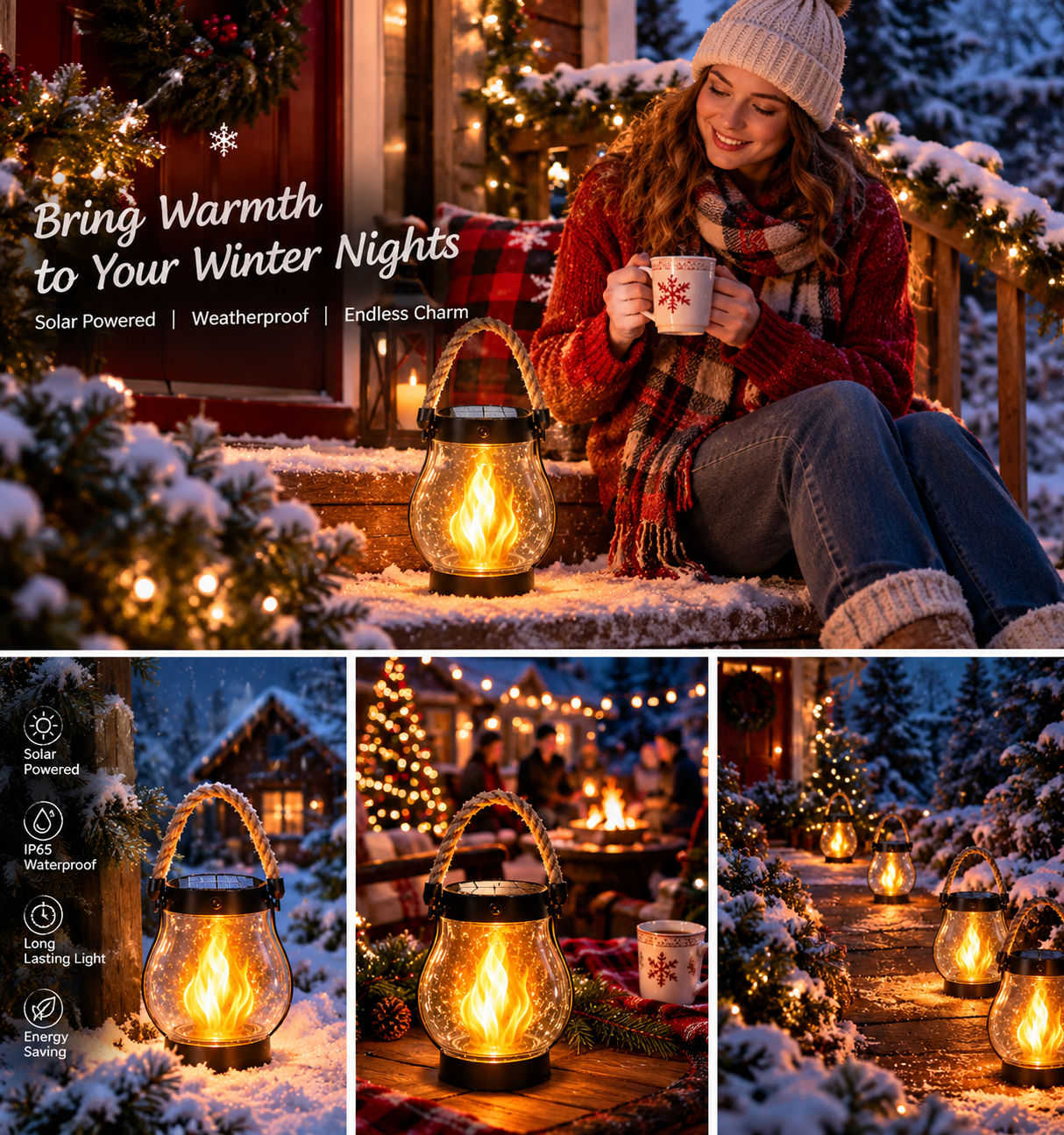 🔥 Solar Garden Lanterns – No Wiring, Auto-On at Dusk! Last Chance Before They're Gone!