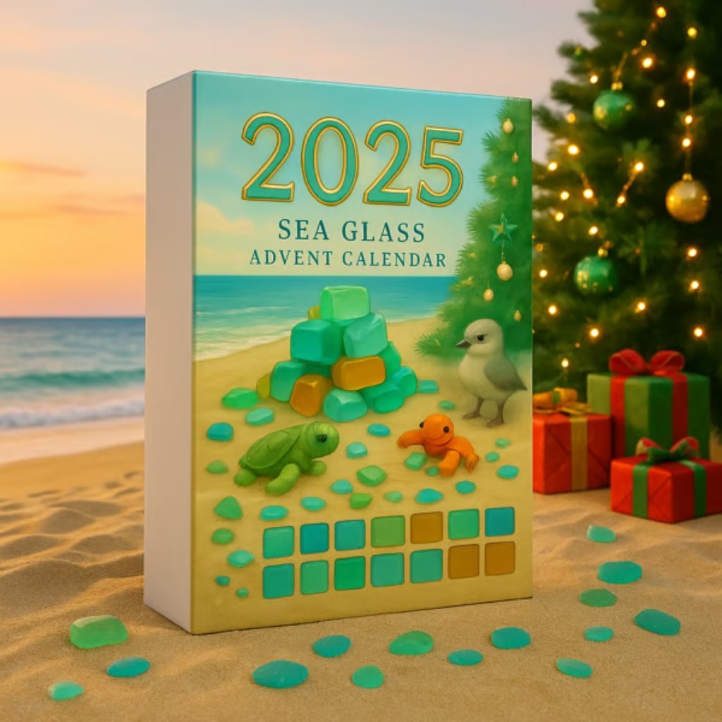 🌊Sea Glass Christmas Tree Advent Calendar | A surprise behind each door😲🎁-tidenox