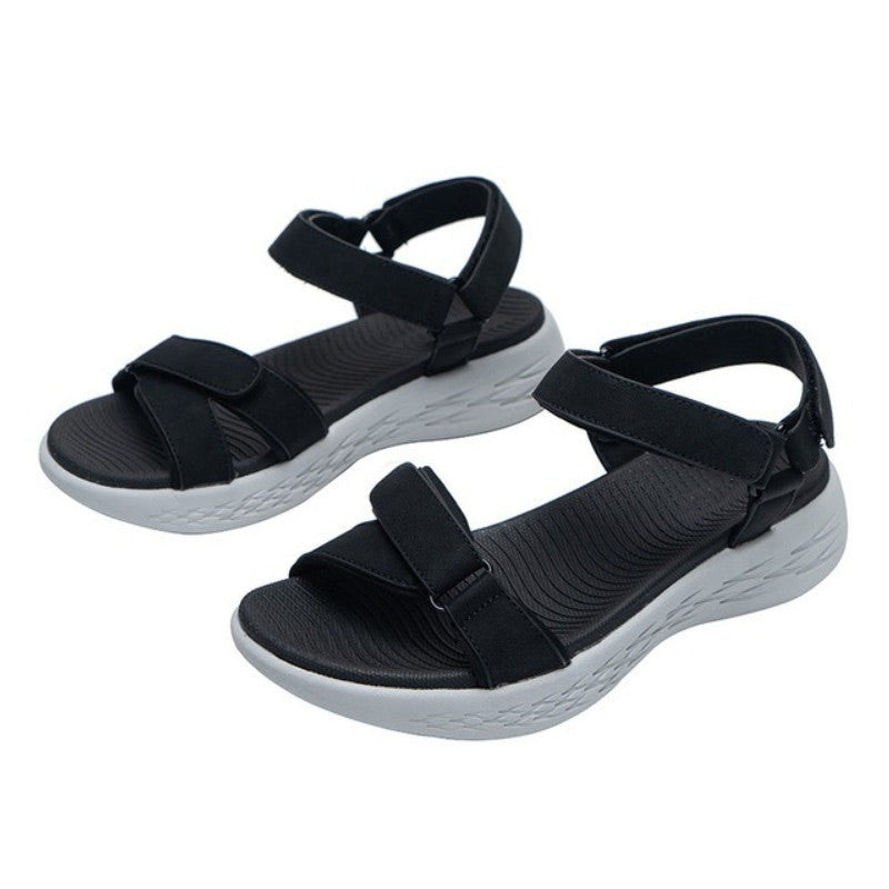 Women's Velcro Orthopedic Thick Sole Anti slip Sandals-tidenox