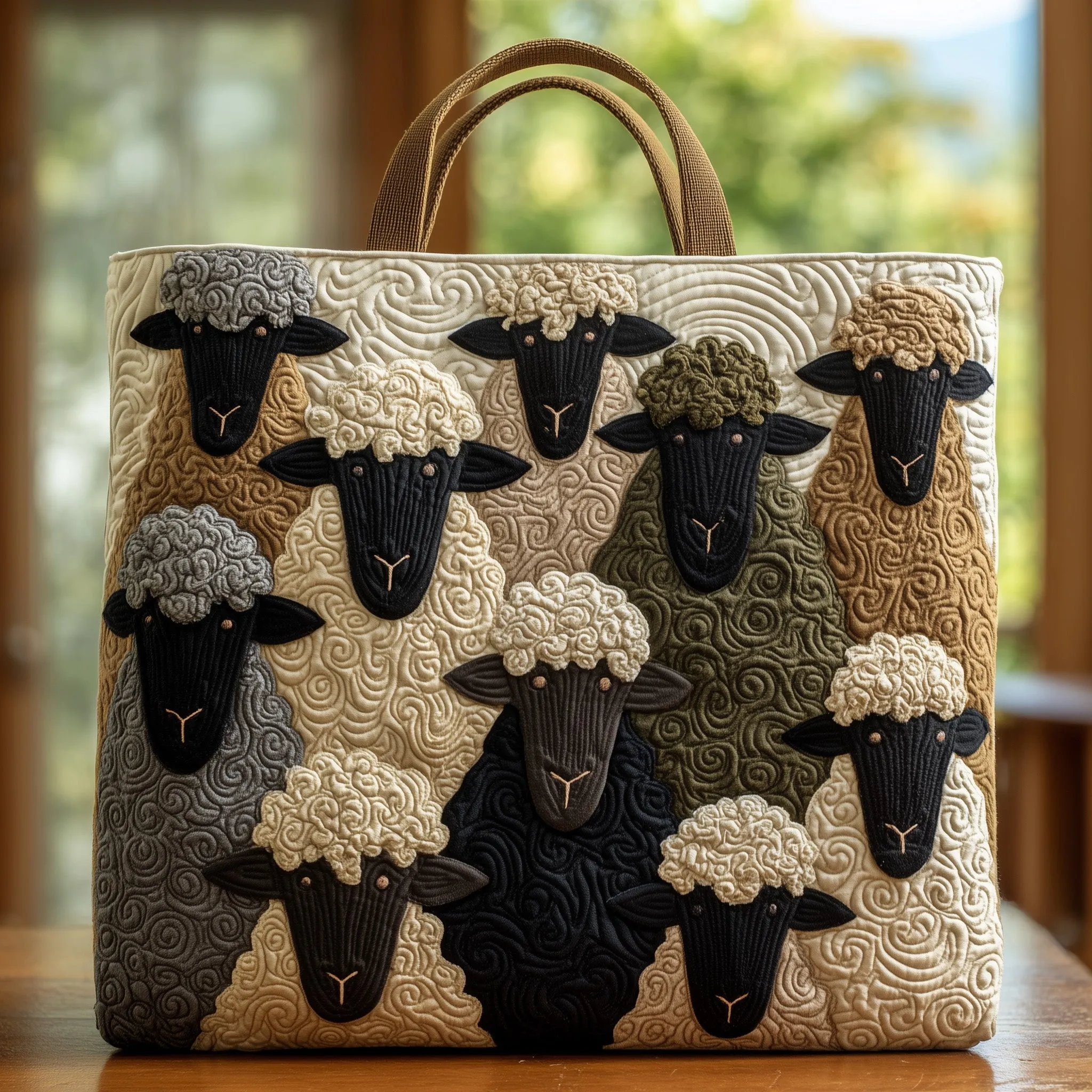 Funky Chicken Quilted Tote Bag
