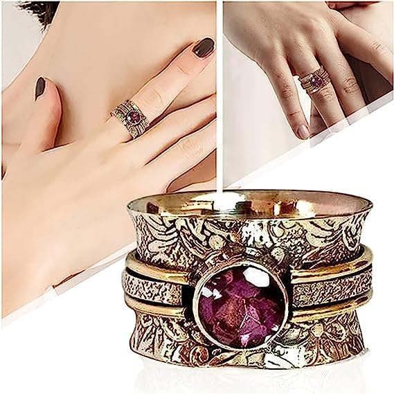 🎁Bohemian Crystal Meditation Ring-tidenox