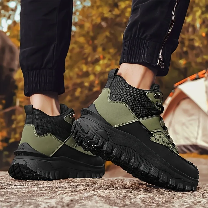 (⏰Limited Time Sale 70% OFF) Men’s Work Hiking Boots – Waterproof, Non-Slip, Puncture and Smash Resistant, Wide Toe, Arch Support – Ideal for Daily Wear and Outdoor Adventures-tidenox