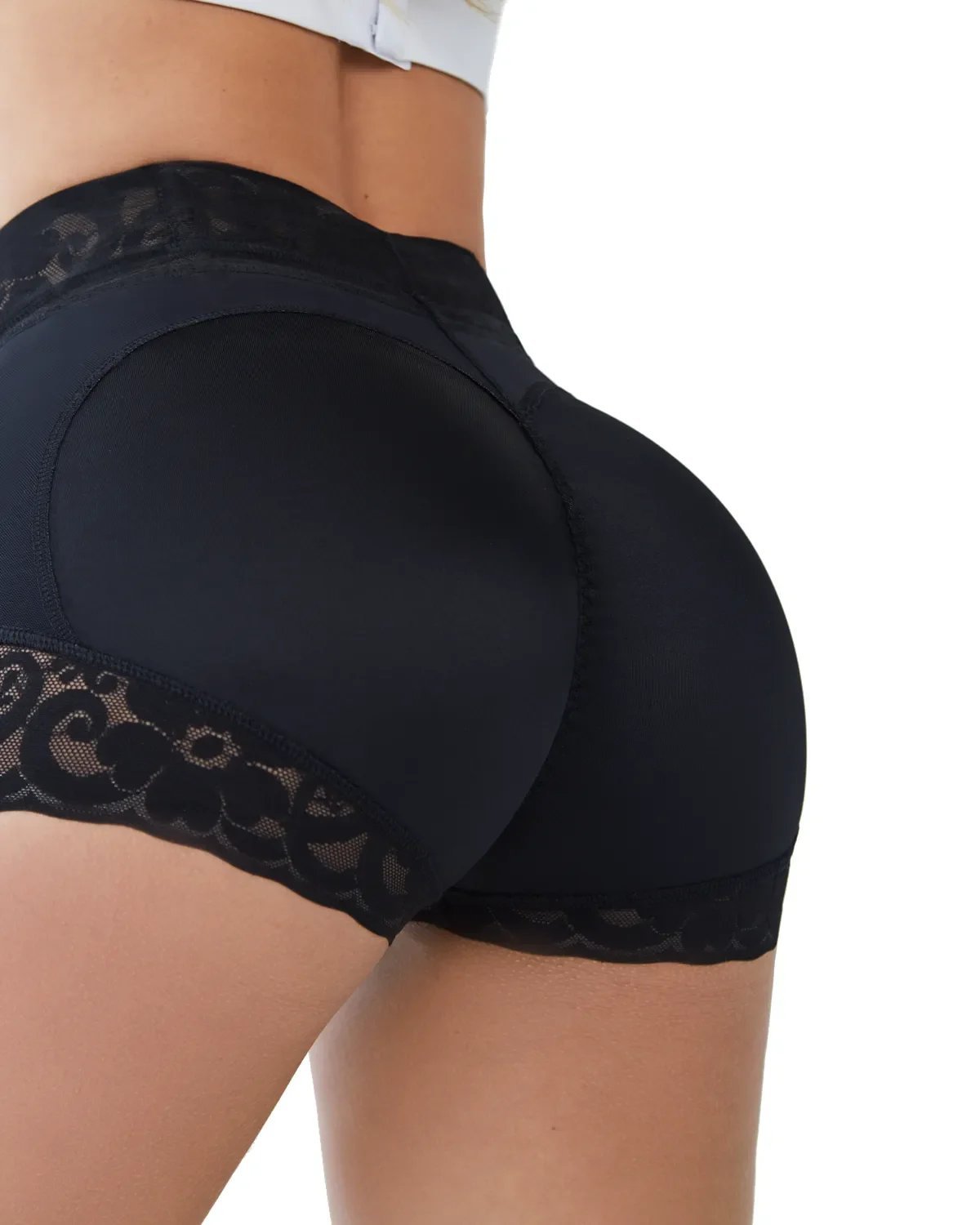 Women Lace Classic Daily Wear Body Shaper Butt Lifter Panty Smoothing Brief-tidenox