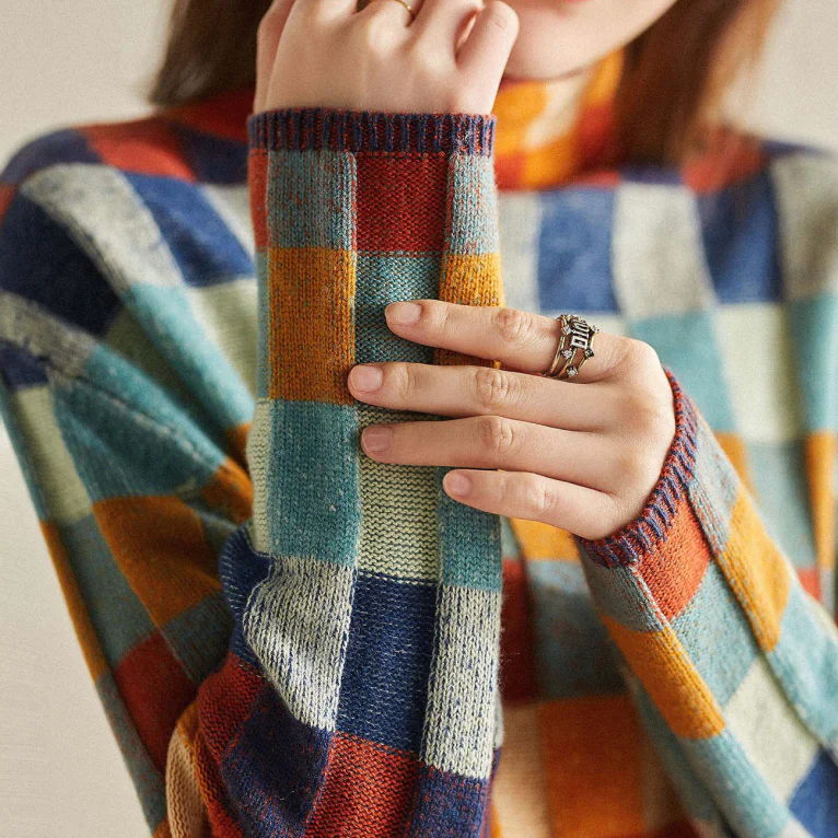 Turtleneck sweater in 100% cashmere