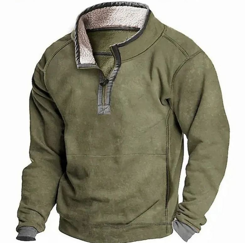 Men's  Long Sleeve Cashmere Sports Sweater