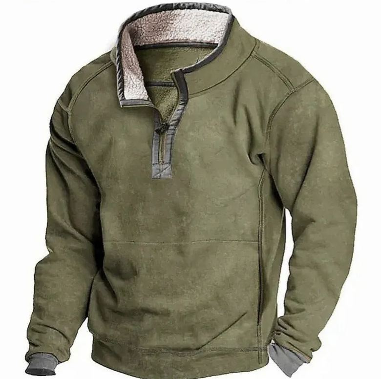 Men's  Long Sleeve Cashmere Sports Sweater