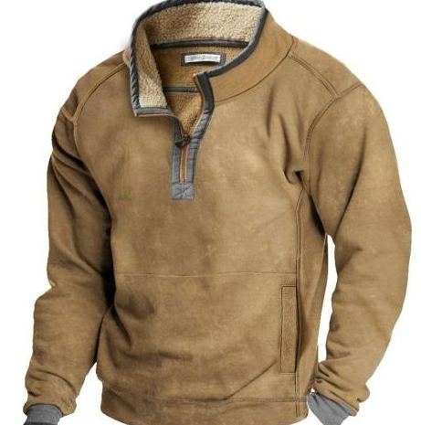 Men's  Long Sleeve Cashmere Sports Sweater