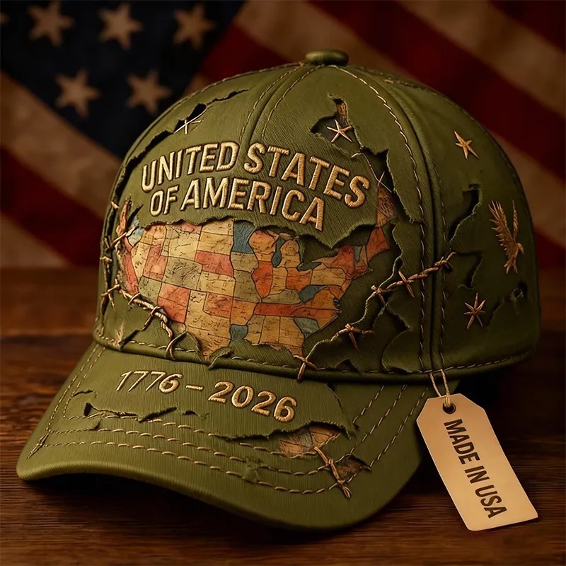 🏆 75K+ SOLD! 🔥US 250th Anniversary Printed Casual Hat