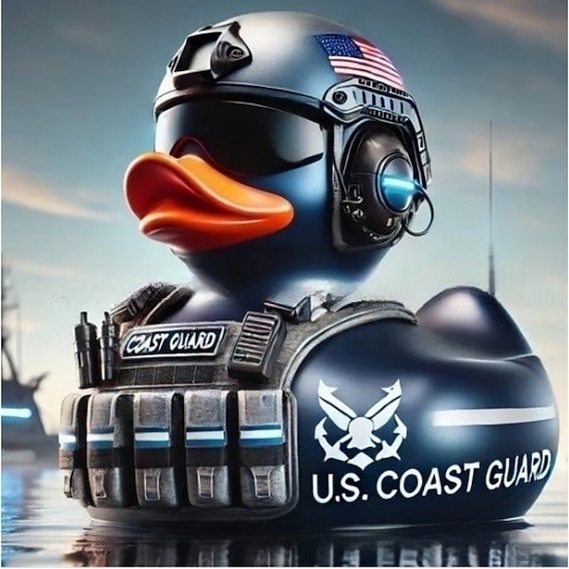  Military Branch Resin Duck - Hand-Painted Collectible Miniature 