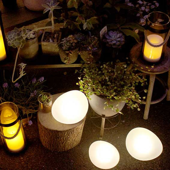 Solar Powered Pebble Stone Lamp Outdoor Park Garden Atmosphere Decoration Landscape Lamp Outdoor Villa Courtyard Lamp(Waterproof)-tidenox