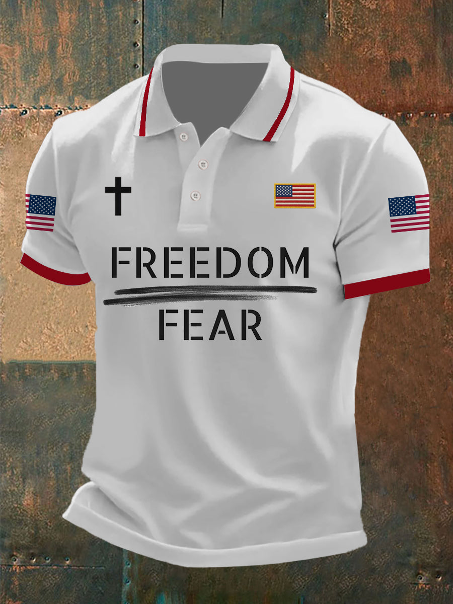 Men's Freedom Over Fear Shirt-tidenox