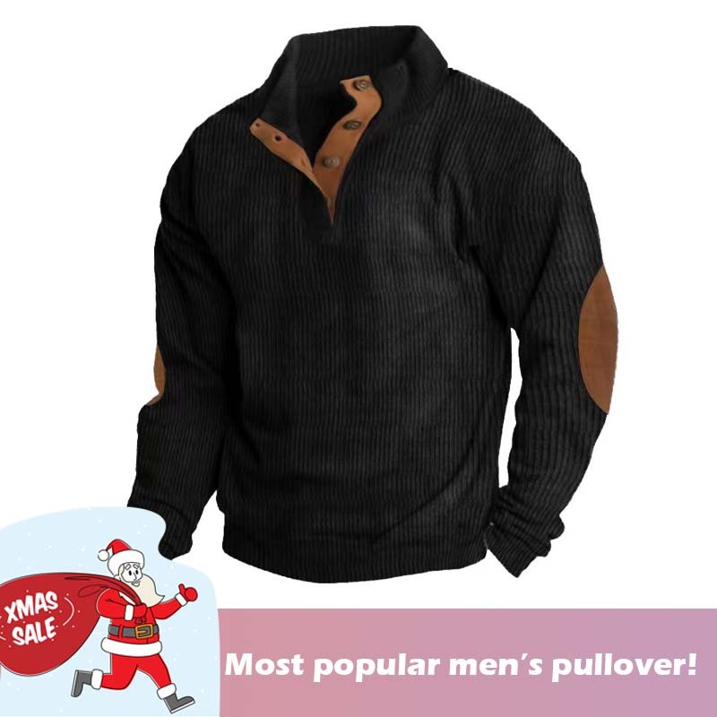 🎄🧑‍🎄Christmas Hot Sale !🔥Men's Outdoor Casual Standing Collar Corduroy Sweatshirt（Wear-resistant & Dirt-resistant）-tidenox
