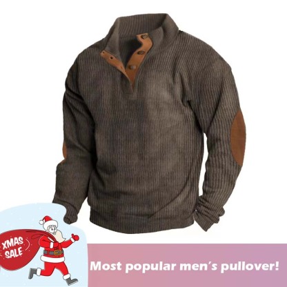 🎄🧑‍🎄Christmas Hot Sale !🔥Men's Outdoor Casual Standing Collar Corduroy Sweatshirt（Wear-resistant & Dirt-resistant）-tidenox