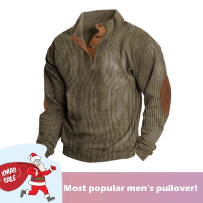 🎄🧑‍🎄Christmas Hot Sale !🔥Men's Outdoor Casual Standing Collar Corduroy Sweatshirt（Wear-resistant & Dirt-resistant）-tidenox