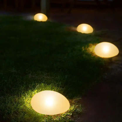 Solar Powered Pebble Stone Lamp Outdoor Park Garden Atmosphere Decoration Landscape Lamp Outdoor Villa Courtyard Lamp(Waterproof)
