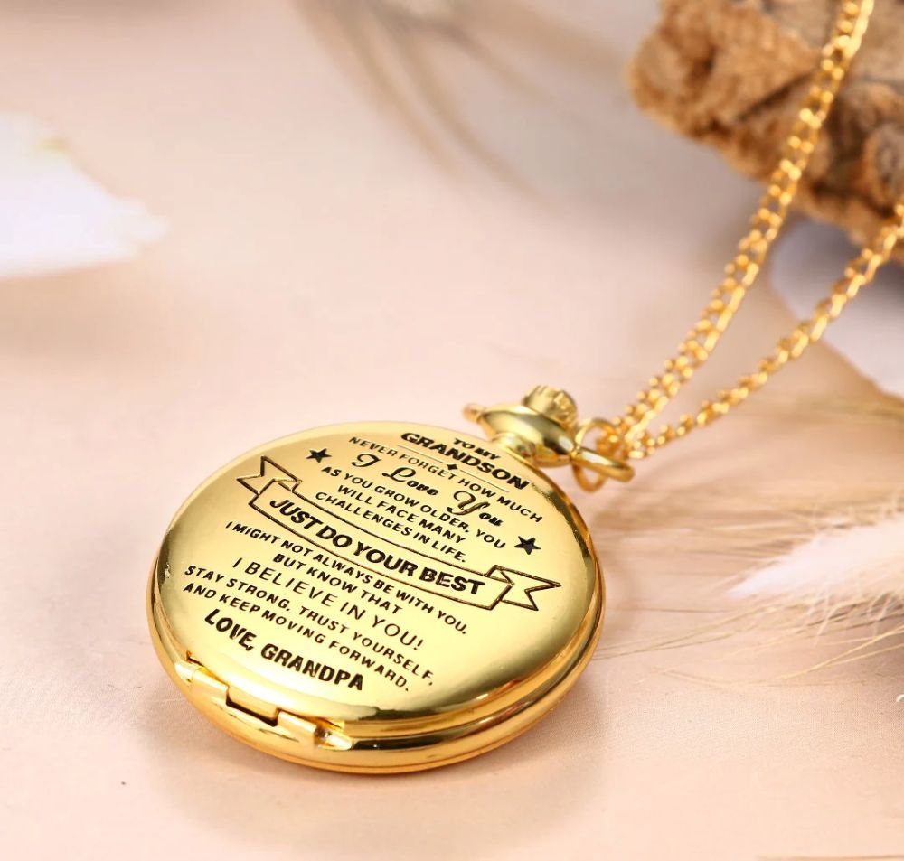 To Grandson / From Grandpa - Luxury Vintage Pocket Watch